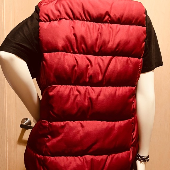 Ruff Hewn Red Puffer Vest with Toggle Closure - Picture 2 of 5